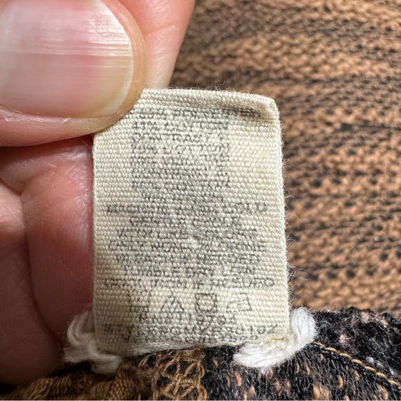 GIMMICKS by BKE Patch Cardigan Women's Size Small Brown with Lace Hood - Picture 5 of 9